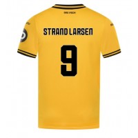 Maglia Calcio Wolves Jorgen Strand Larsen #9 Prima Divisa 2024-25 Manica Corta